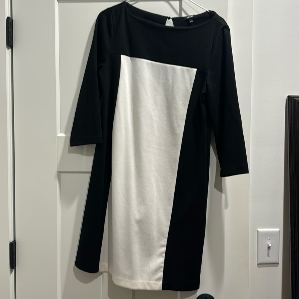 Black and white dress